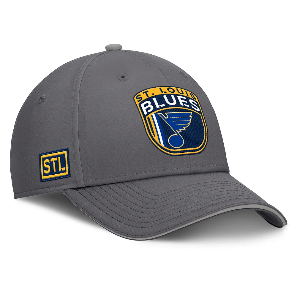 Men's Fanatics Gray St. Louis Blues Home Ice Flex Hat