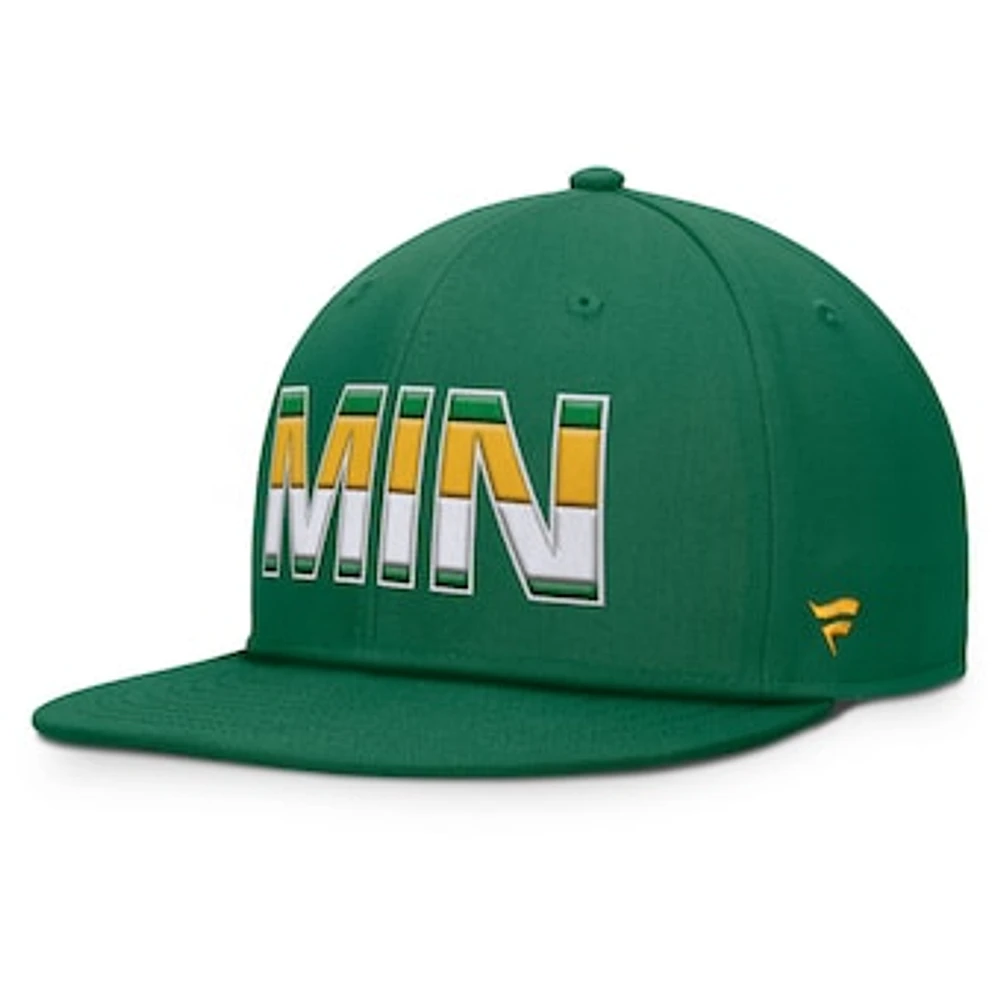 Men's Fanatics Green Minnesota Wild Authentic Pro Alternate Jersey Adjustable Snapback Hat