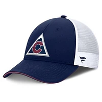 Men's Fanatics Navy Colorado Avalanche Authentic Pro Alternate Jersey Trucker Adjustable Hat