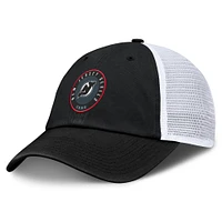 Men's Fanatics  Black/White New Jersey Devils Averie Trucker Adjustable Hat