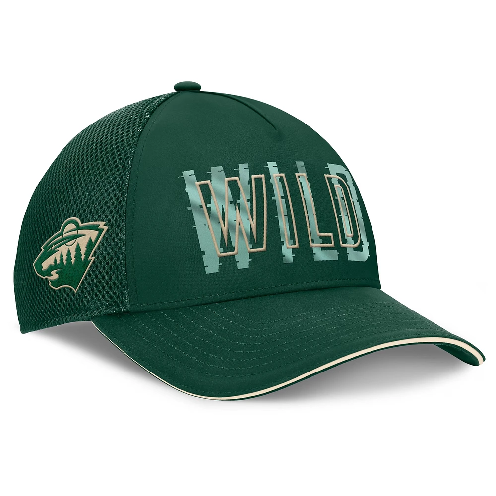 Men's Fanatics Green Minnesota Wild Fundamental Flex Hat