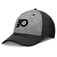 Men's Fanatics Gray/Black Philadelphia Flyers Fundamental Top Shelf 2-Tone Flex Hat