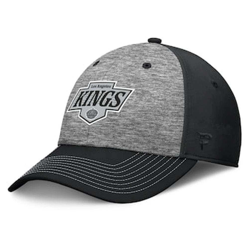 Men's Fanatics Gray/Black Los Angeles Kings Fundamental Top Shelf 2-Tone Flex Hat