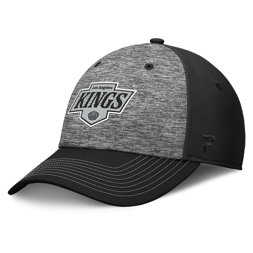 Men's Fanatics Gray/Black Los Angeles Kings Fundamental Top Shelf 2-Tone Flex Hat