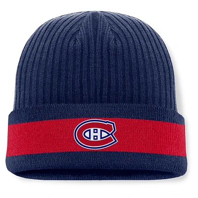 Men's Fanatics Navy Montreal Canadiens Blueliner Cuffed Knit Hat