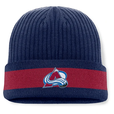 Men's Fanatics Navy Colorado Avalanche Blueliner Cuffed Knit Hat