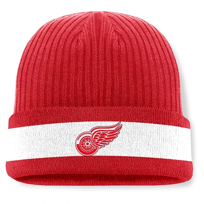 Men's Fanatics Red Detroit Red Wings Blueliner Cuffed Knit Hat