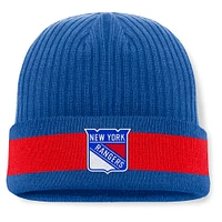 Men's Fanatics Blue New York Rangers Blueliner Cuffed Knit Hat