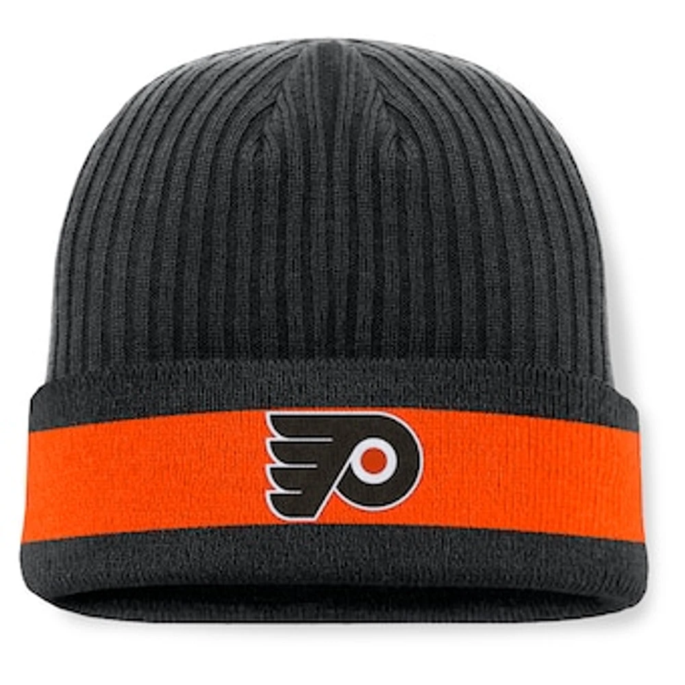 Men's Fanatics Black Philadelphia Flyers Blueliner Cuffed Knit Hat