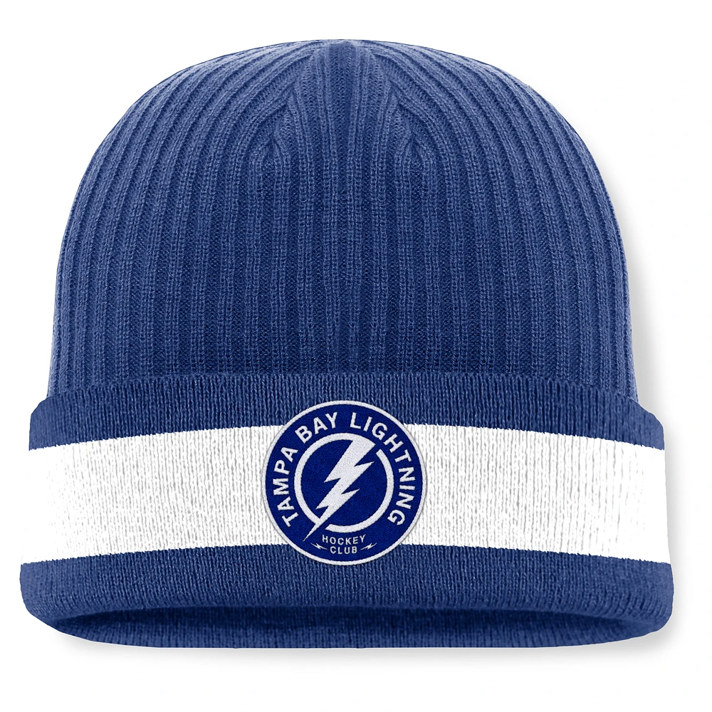 Men's Fanatics Blue Tampa Bay Lightning Blueliner Cuffed Knit Hat