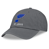 Men's Fanatics Charcoal St. Louis Blues Washed Adjustable Hat