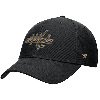 Men's Fanatics Black Washington Capitals Authentic Pro Military Appreciation Adjustable Hat