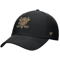 Men's Fanatics Black Anaheim Ducks Authentic Pro Military Appreciation Adjustable Hat