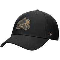 Men's Fanatics Black Colorado Avalanche Authentic Pro Military Appreciation Adjustable Hat