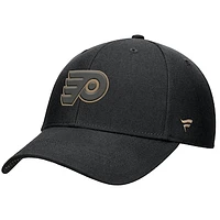 Men's Fanatics Black Philadelphia Flyers Authentic Pro Military Appreciation Adjustable Hat