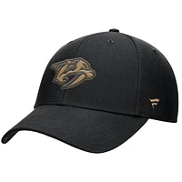 Men's Fanatics Black Nashville Predators Authentic Pro Military Appreciation Adjustable Hat