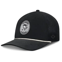 Men's Fanatics Black Pittsburgh Penguins Front Office Performance A-Frame Adjustable Hat