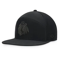 Men's Fanatics Black Chicago Blackhawks Front Office Adjustable Hat