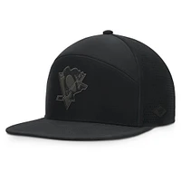 Men's Fanatics Black Pittsburgh Penguins Front Office Adjustable Hat