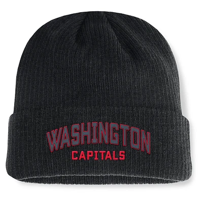 Men's Fanatics Black Washington Capitals Andee Cuffed Beanie