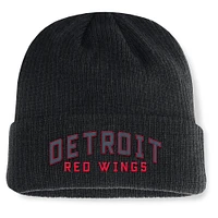 Men's Fanatics Black Detroit Red Wings Andee Cuffed Beanie