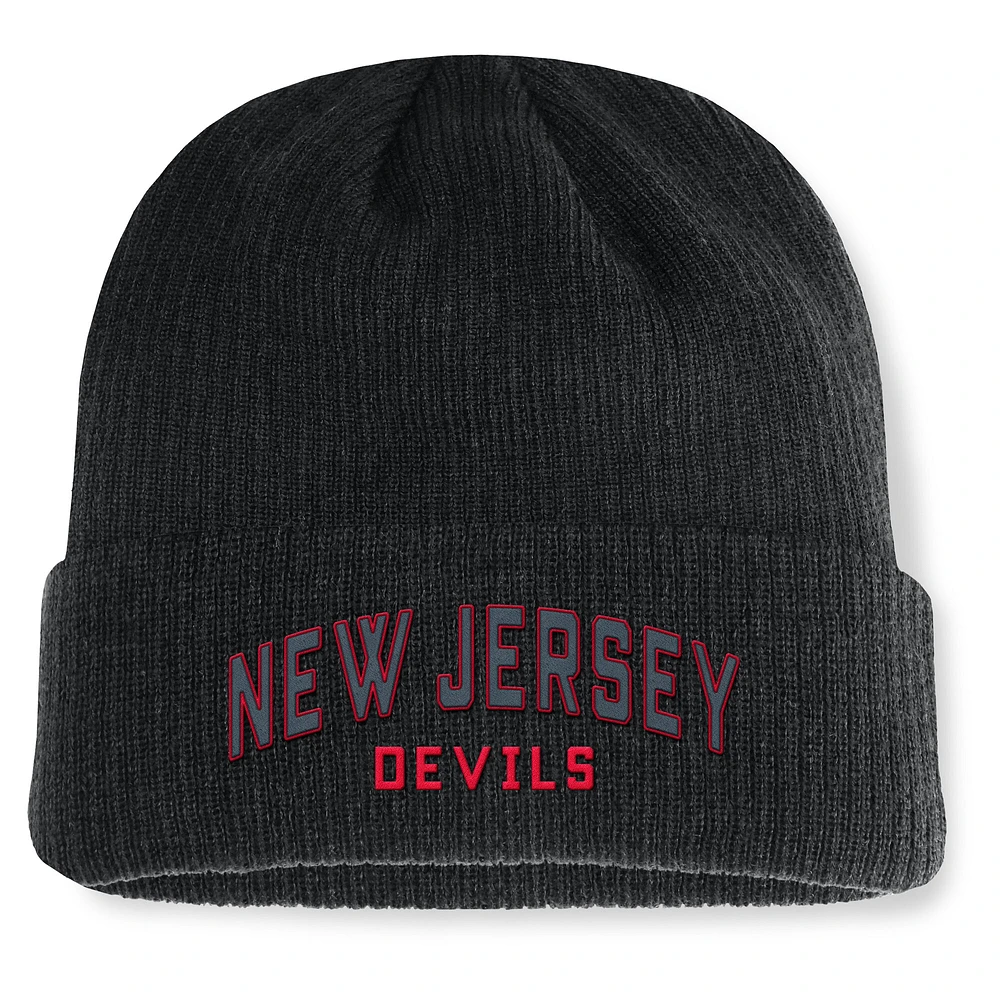 Men's Fanatics Black New Jersey Devils Andee Cuffed Beanie