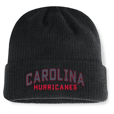 Men's Fanatics Black Carolina Hurricanes Andee Cuffed Beanie