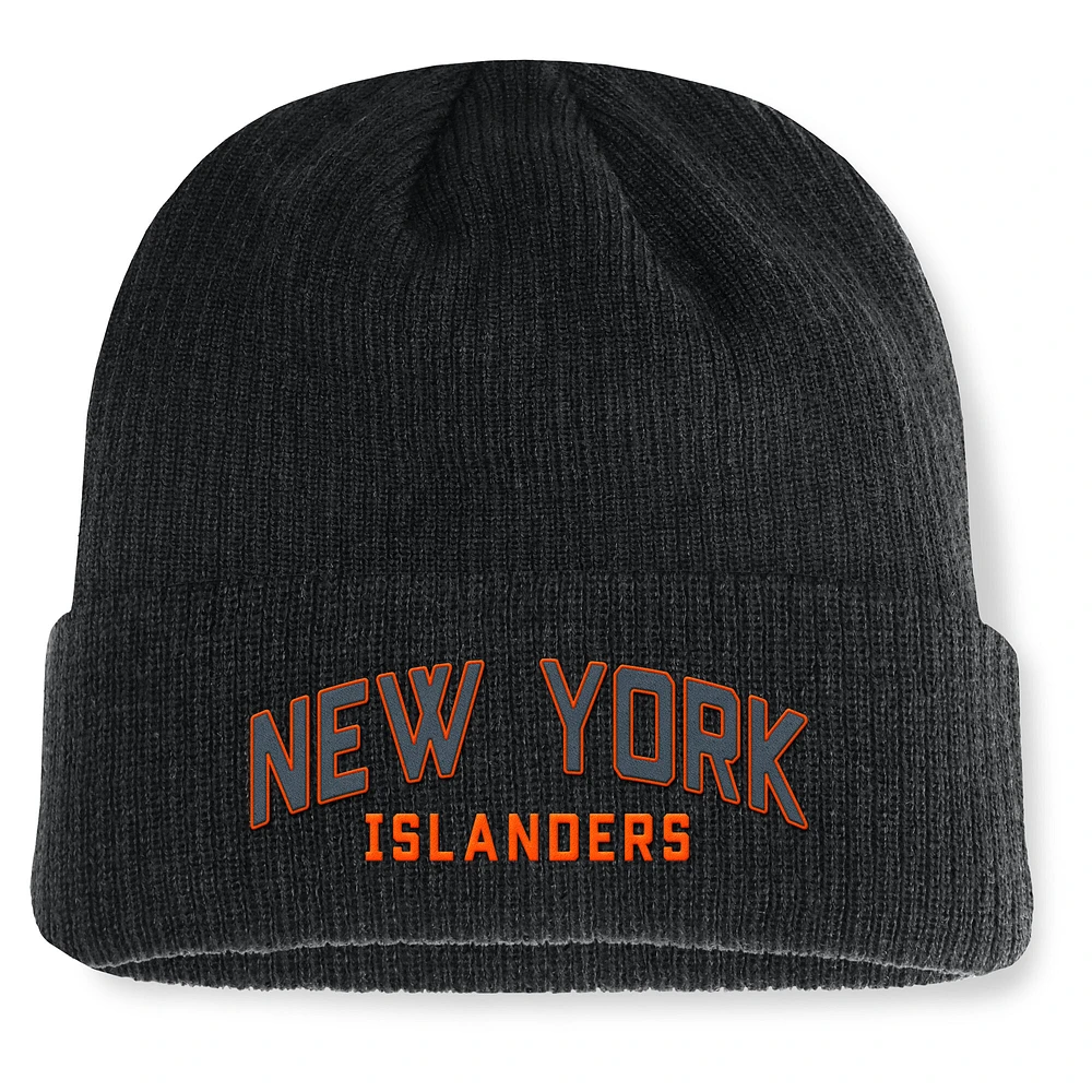 Men's Fanatics Black New York Islanders Andee Cuffed Beanie