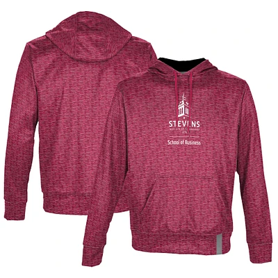 Men's ProSphere Red Stevens Institute of Technology Ducks School Business Pullover Hoodie