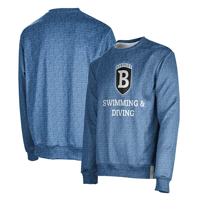 Men's ProSphere Blue Bentley Falcons Swimming & Diving Crewneck Pullover Sweatshirt