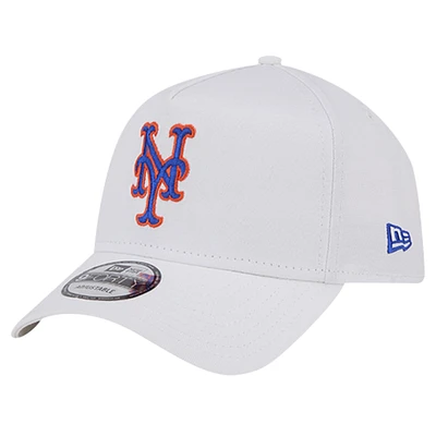 Men's New Era White New York Mets TC A-Frame 9FORTY Adjustable Hat