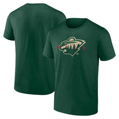 Men's Green Minnesota Wild Coordinate T-Shirt