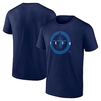 Men's Navy Winnipeg Jets Coordinate T-Shirt