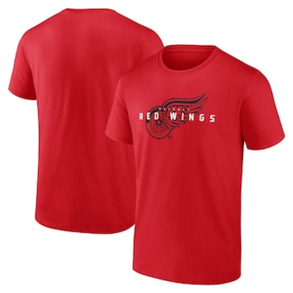 Men's Red Detroit Wings Coordinate T-Shirt