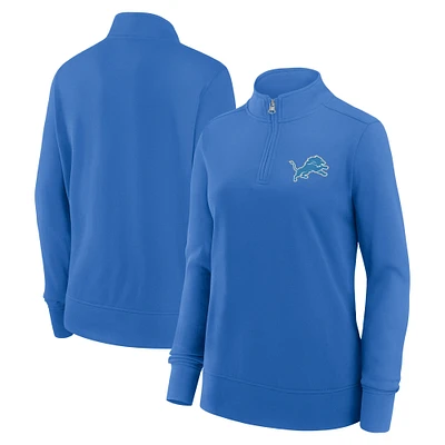 Women's Blue Detroit Lions Velocity Quarter-Zip Jacket