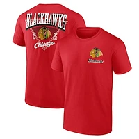 Men's Logo Athletic Red Chicago Blackhawks Never Over T-Shirt