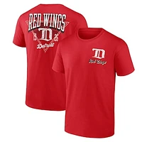 Men's Logo Athletic Red Detroit Wings Never Over T-Shirt