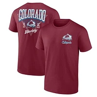 Men's Logo Athletic Burgundy Colorado Avalanche Never Over T-Shirt