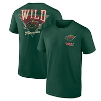 Men's Logo Athletic Green Minnesota Wild Never Over T-Shirt