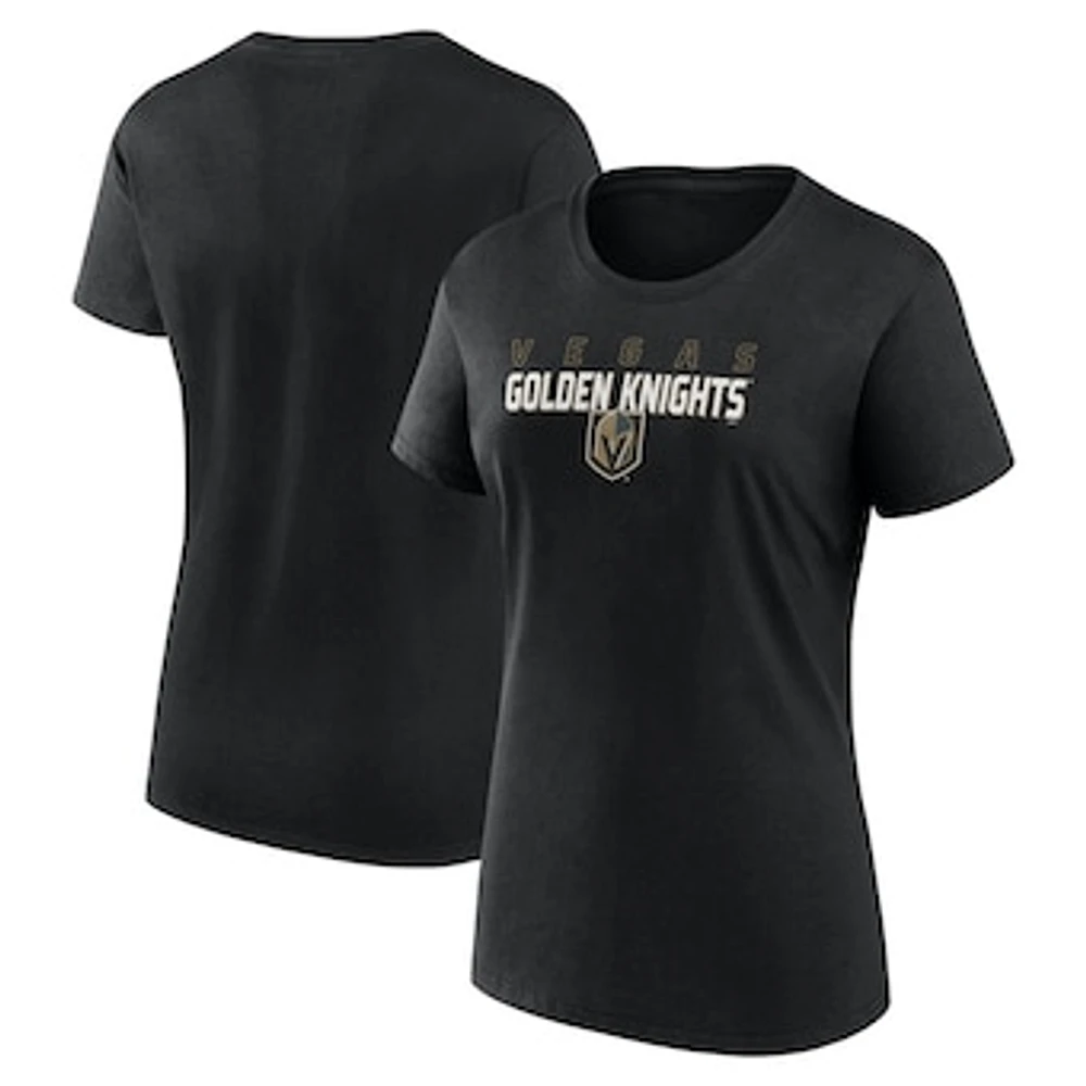 Women's Black Vegas Golden Knights Launch Scoop Neck T-Shirt