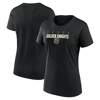 Women's Black Vegas Golden Knights Launch Scoop Neck T-Shirt