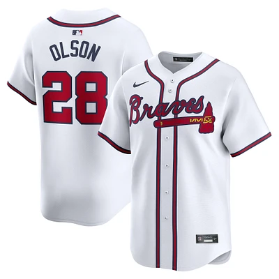 Youth Nike Matt Olson White Atlanta Braves Home Limited Player Jersey