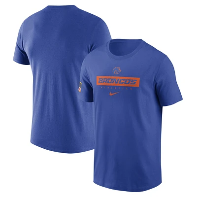 Men's Nike Royal Boise State Broncos 2024 Sideline Performance T-Shirt