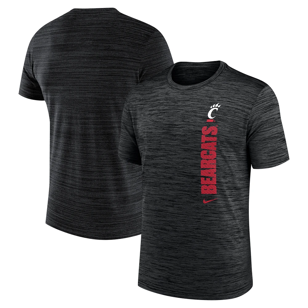 Men's Nike Black Cincinnati Bearcats 2024 Sideline Velocity Legend Performance T-Shirt