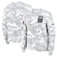 Women's Nike Arctic Camo New York Jets 2024 Salute To Service Long Sleeve T-Shirt