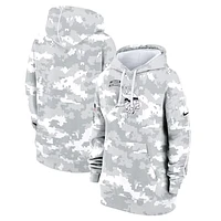 Women's Nike Arctic Camo Minnesota Vikings 2024 Salute To Service Club Fleece Oversized Pullover Hoodie