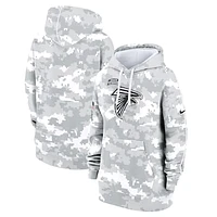 Women's Nike Arctic Camo Atlanta Falcons 2024 Salute To Service Club Fleece Oversized Pullover Hoodie