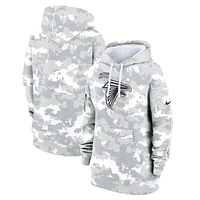 Women's Nike Arctic Camo Atlanta Falcons 2024 Salute To Service Club Fleece Oversized Pullover Hoodie