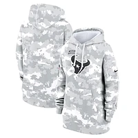 Women's Nike Arctic Camo Houston Texans 2024 Salute To Service Club Fleece Oversized Pullover Hoodie