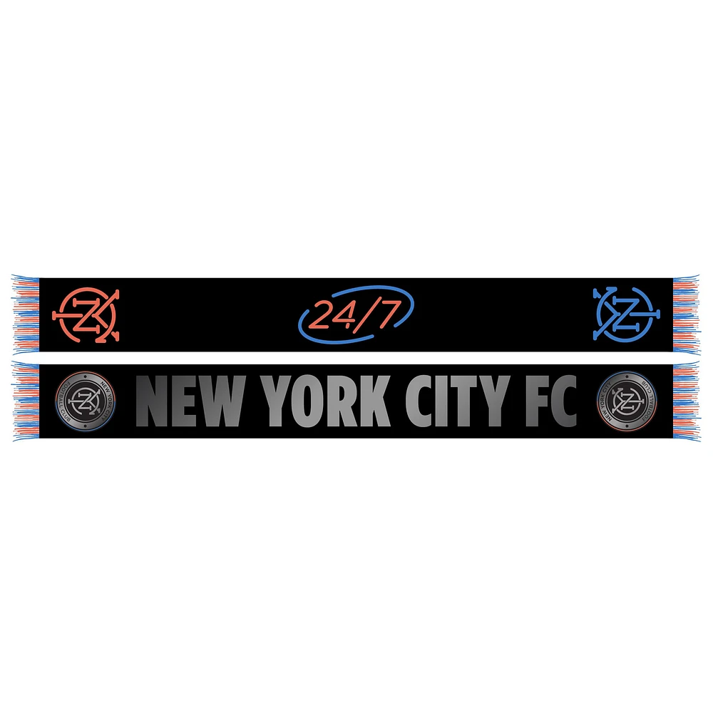 Black New York City FC 2024 Jersey Hook Scarf